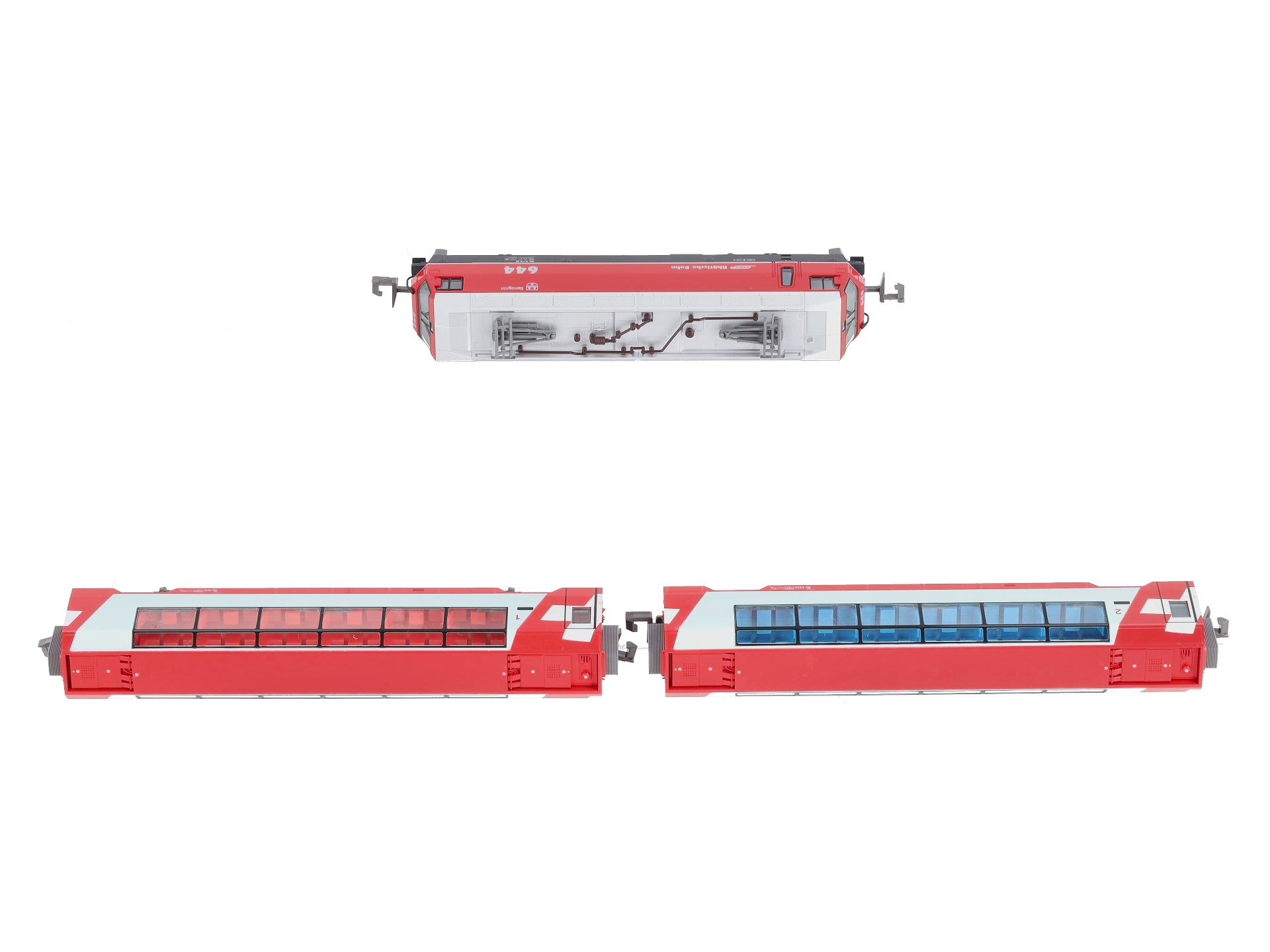 Kato 10-1145 N Scale Glacier Express 3-Car Set – Trainz