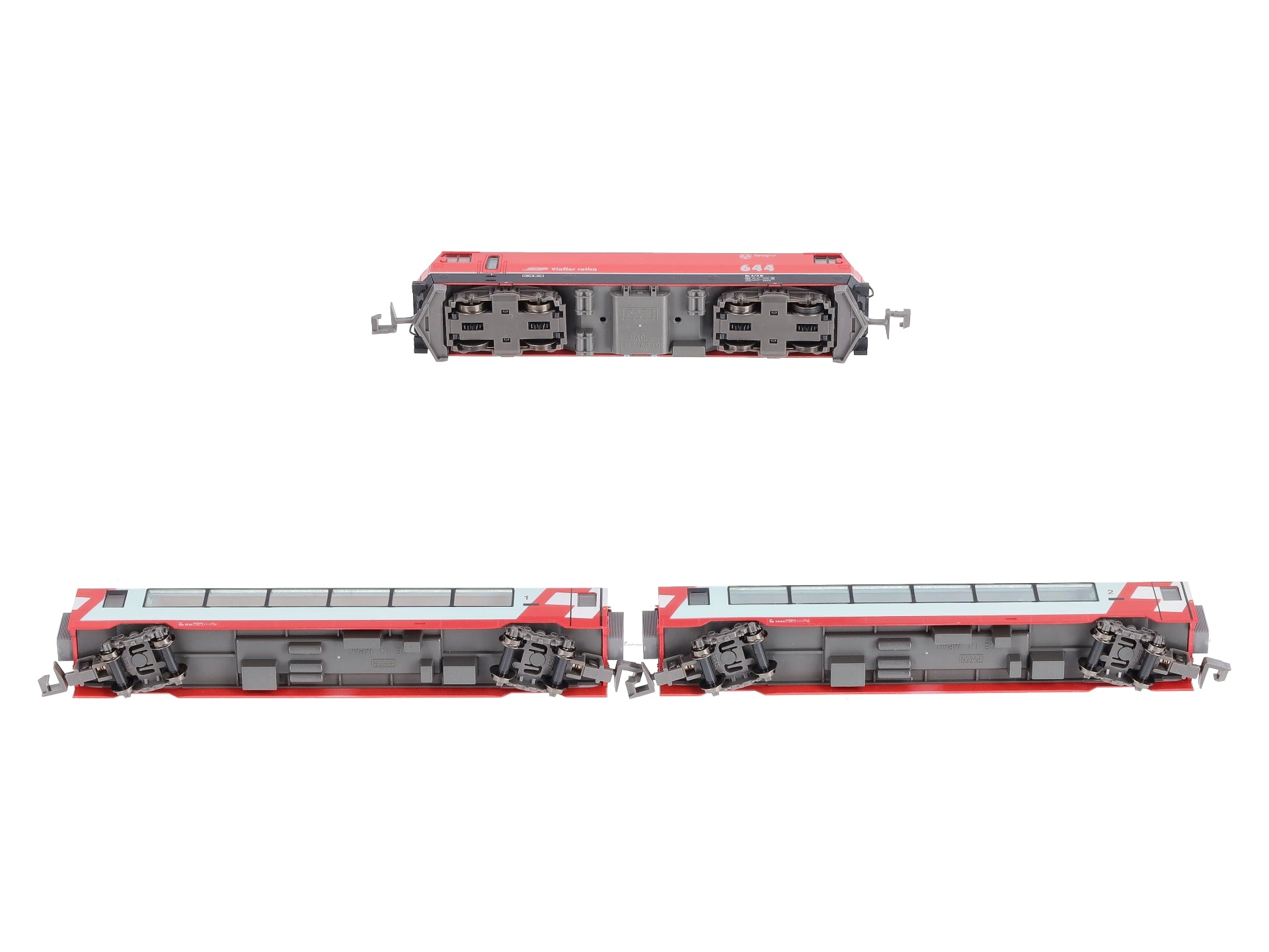 Kato 10-1145 N Scale Glacier Express 3-Car Set – Trainz