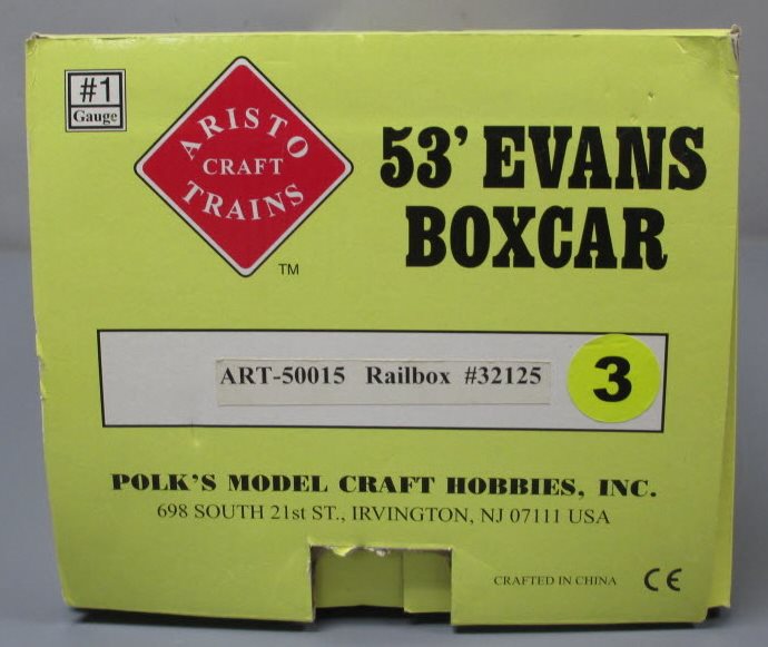 Aristo-Craft 50015 G Scale Railbox 53' Evans Boxcar