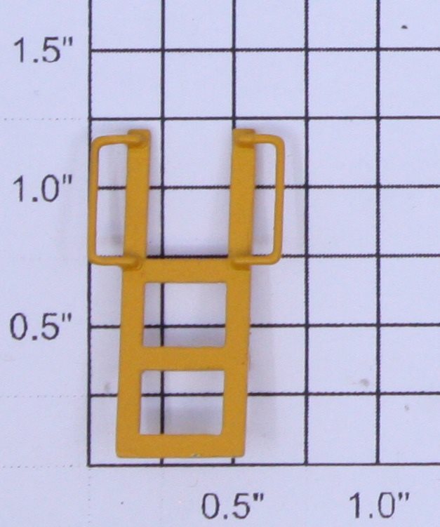 K-Line K7750-02-02 DTTX Car Yellow 3-Rung Ladder with Handrails