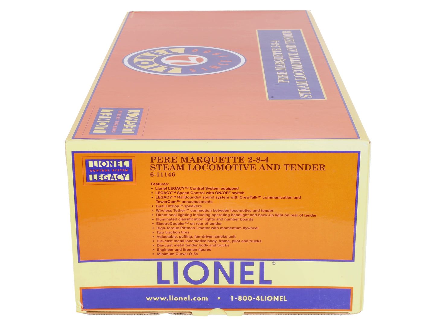 Lionel 6-11146 O Pere Marquette Berkshire Locomotive & Tender #1225 w/ Legacy RS