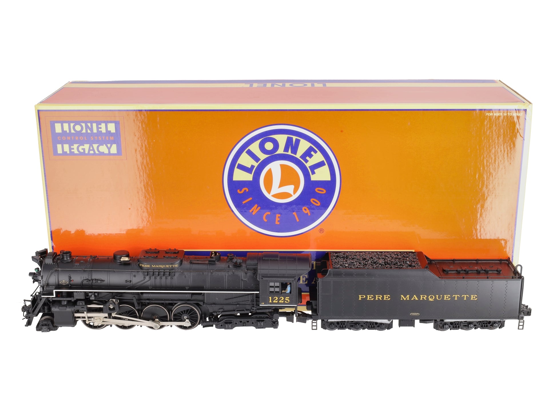 Lionel 6-11146 O Pere Marquette Berkshire Locomotive & Tender #1225 w/ Legacy RS
