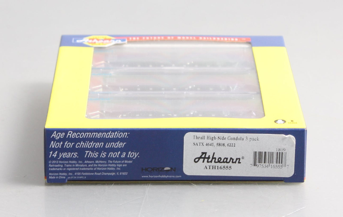 Athearn 16555 N SATX Thrall High Side Gondola w/Load #2 (Set of 3)