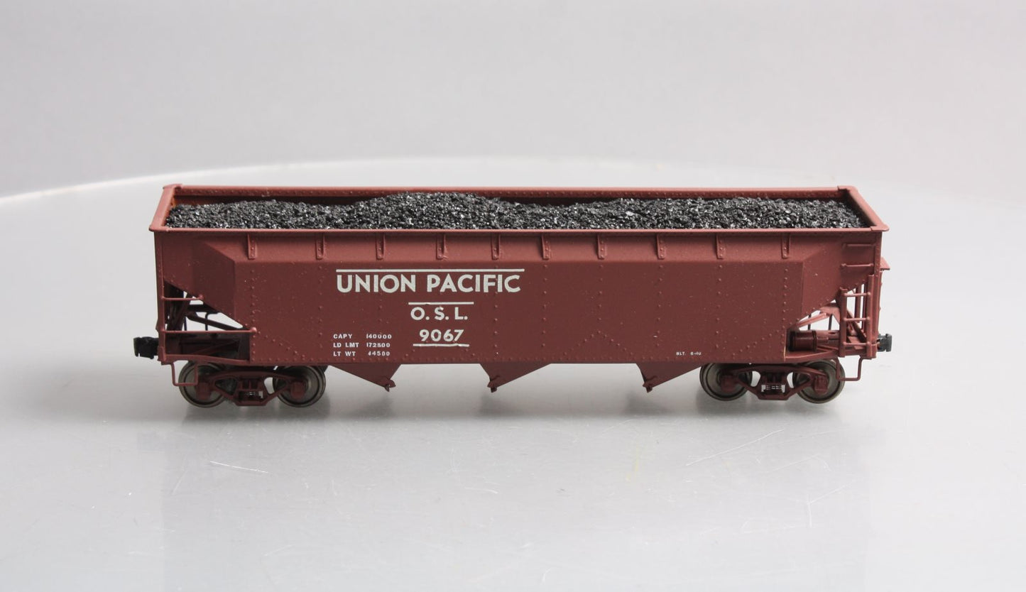 O Scale 2-Rail BRASS Custom Union Pacific Hopper Car w/ Coal Load #9067 EX