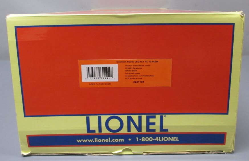 Lionel 2231191 O Gauge SP AC-12 2-8-8-2 Cab Forward Steam Locomotive #4294