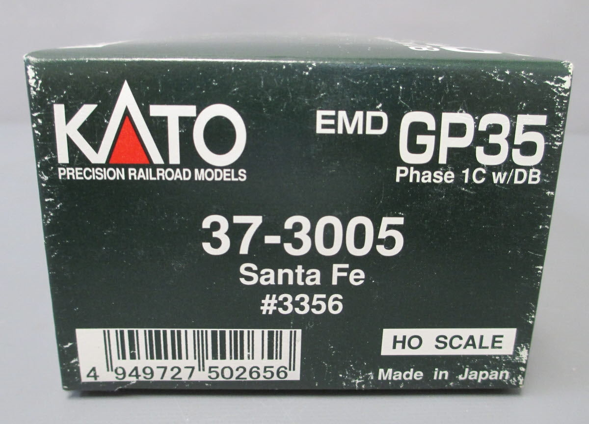Kato 37-3005 HO Scale Santa Fe EMD GP-35 Diesel Locomotive #3356