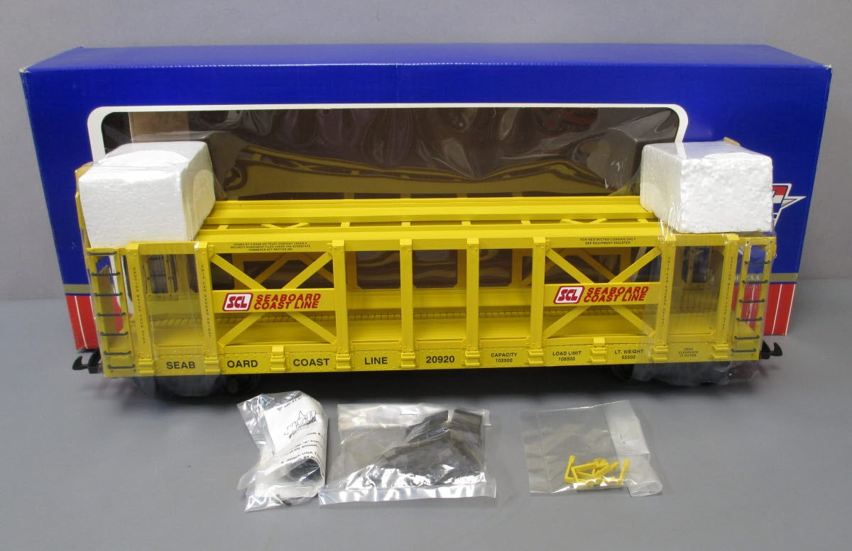 USA Trains 17222 G Seaboard Coast Line Double-Deck Auto Rack #20920 Yellow