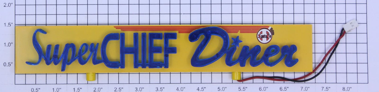 K-Line K42440-X001 Super Chief Diner Sign