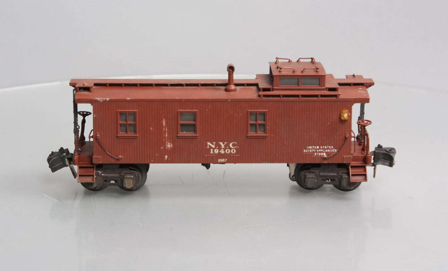 Lionel 2957 Vintage O Prewar New York Central Die-Cast Metal Illuminated Caboose