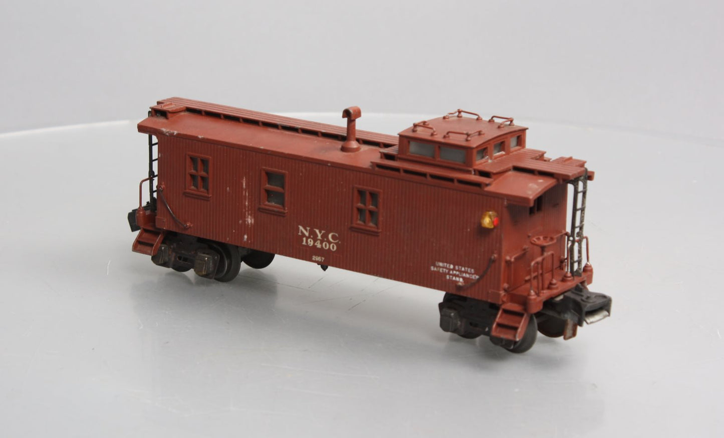 Lionel 2957 Vintage O Prewar New York Central Die-Cast Metal Illuminated Caboose