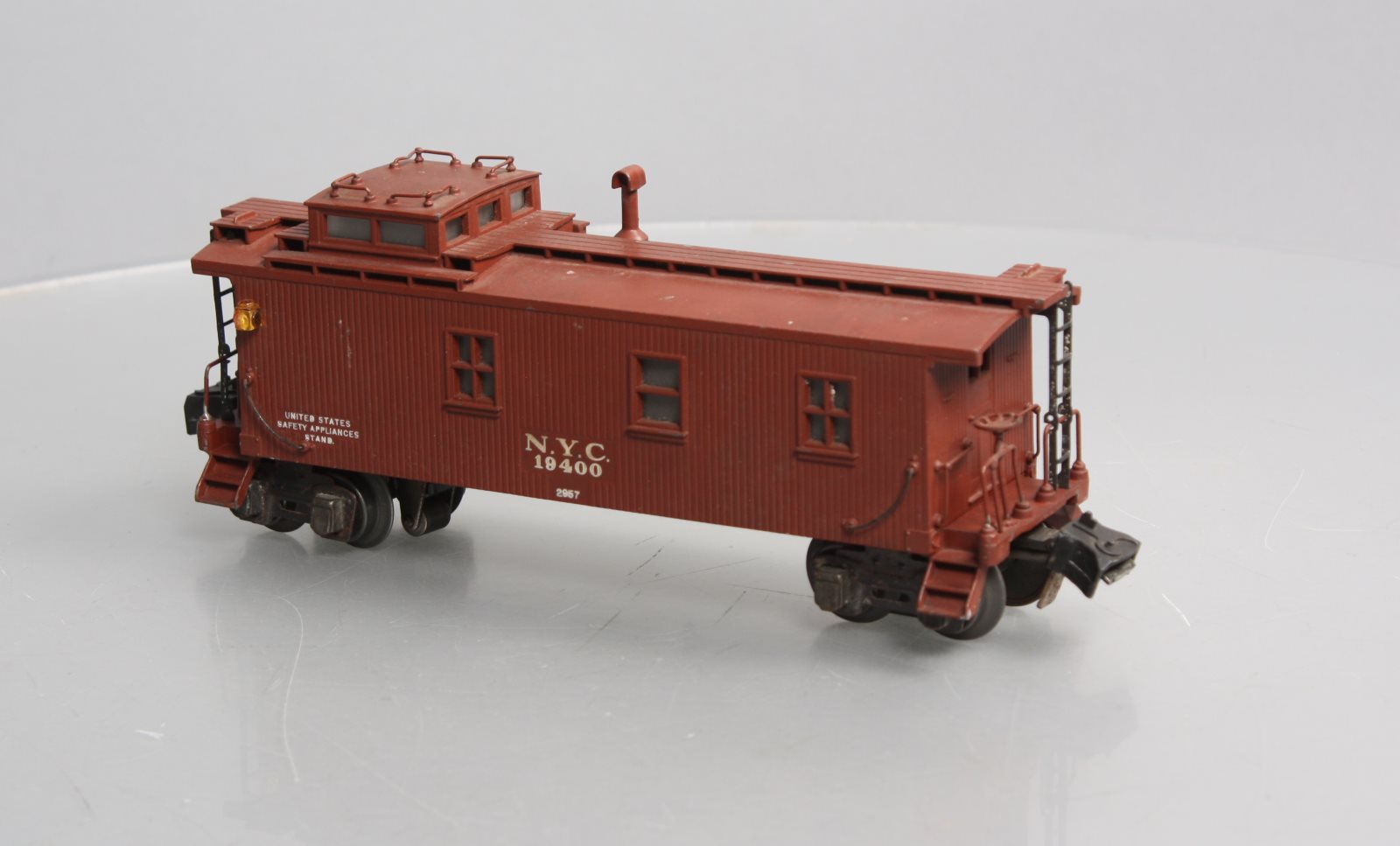 Lionel 2957 Vintage O Prewar New York Central Die-Cast Metal Illuminated Caboose