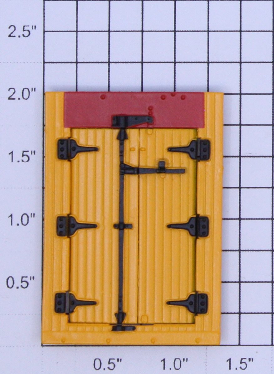 K-Line K641-01-02 Orange and Red Doors with Frame