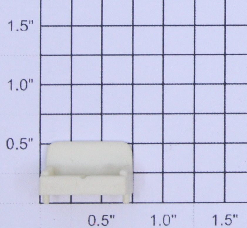 K-Line K4500-09-02 Streamliner Plastic Cream Interior Seat