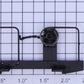 K-Line K616-EX010 Black Caboose End Railing with Chain and Brake Wheel