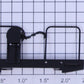 K-Line K616-EX010 Black Caboose End Railing with Chain and Brake Wheel