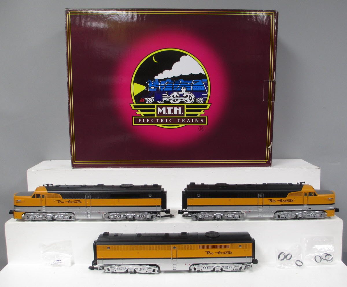 MTH 20-2969-1 D&RGW Alco PA ABA Diesel Engine Set w/PS2 #6904/6905/6904B