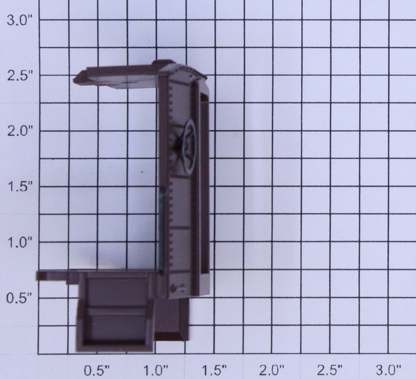 K-Line K4880B PRR Brown Painted Passenger Car Vestibule with Brake Wheel