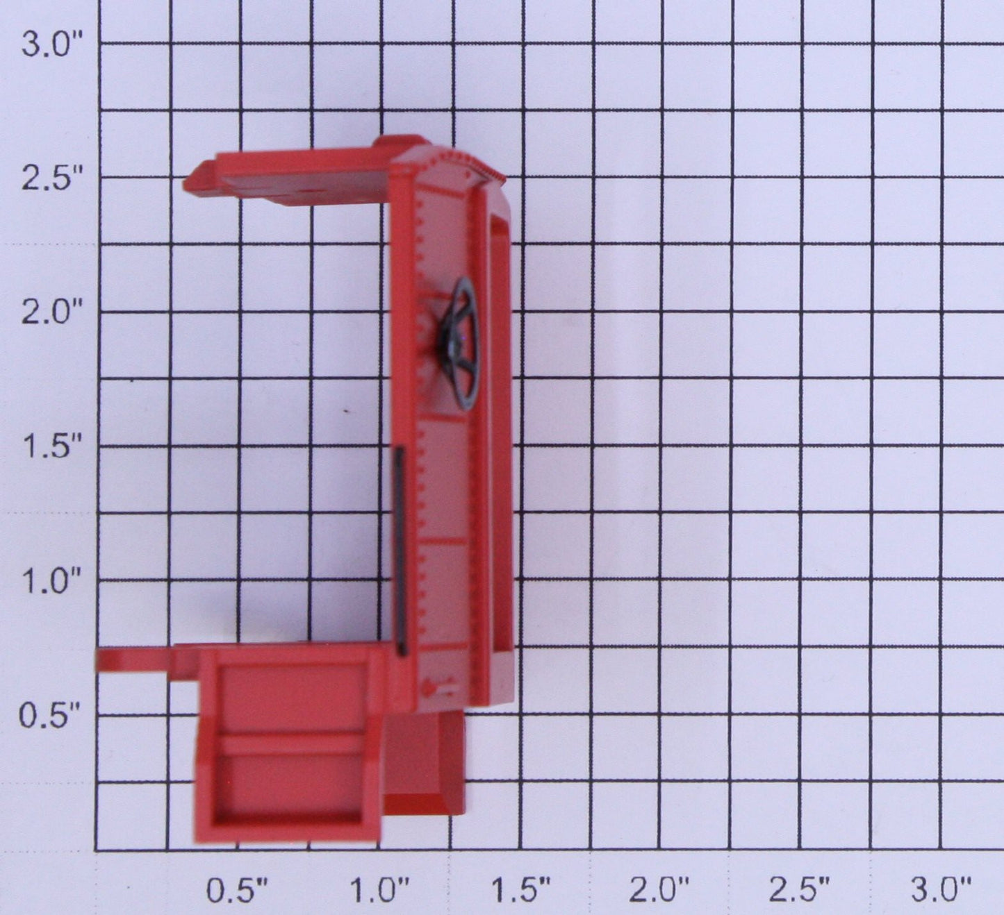 K-Line K4880B PRR Red Painted Passenger Car Vestibule with Brake Wheel