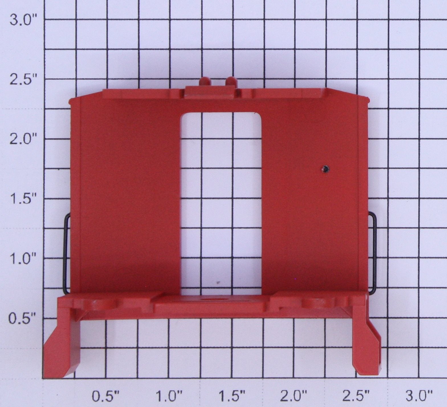 K-Line K4880B PRR Red Painted Passenger Car Vestibule with Brake Wheel
