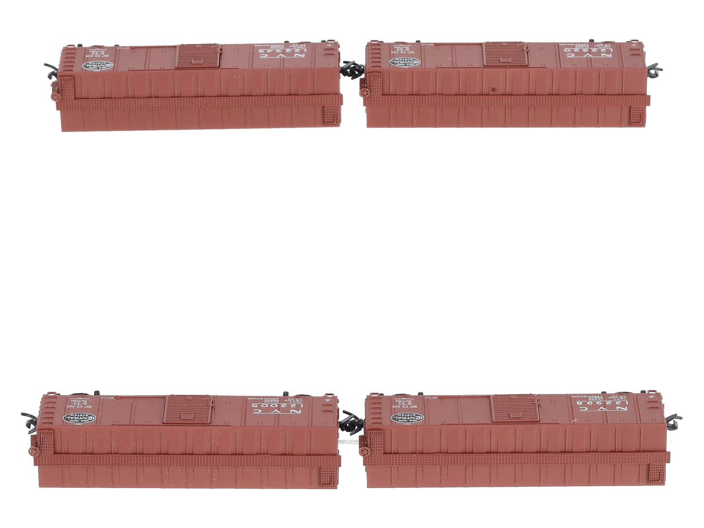 Broadway Limited 3404 N NYC 40' Steel Boxcar with Dreadnaught Ends (Set of 4)