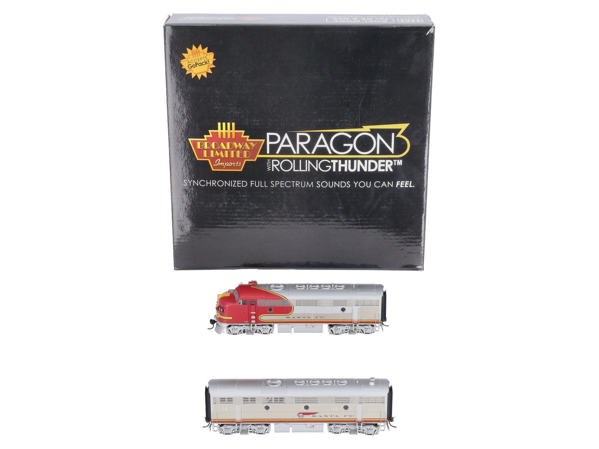 Broadway Limited 4842 HO Santa Fe F7 A/B Diesel Locomotive Sound/DCC #38L/38A