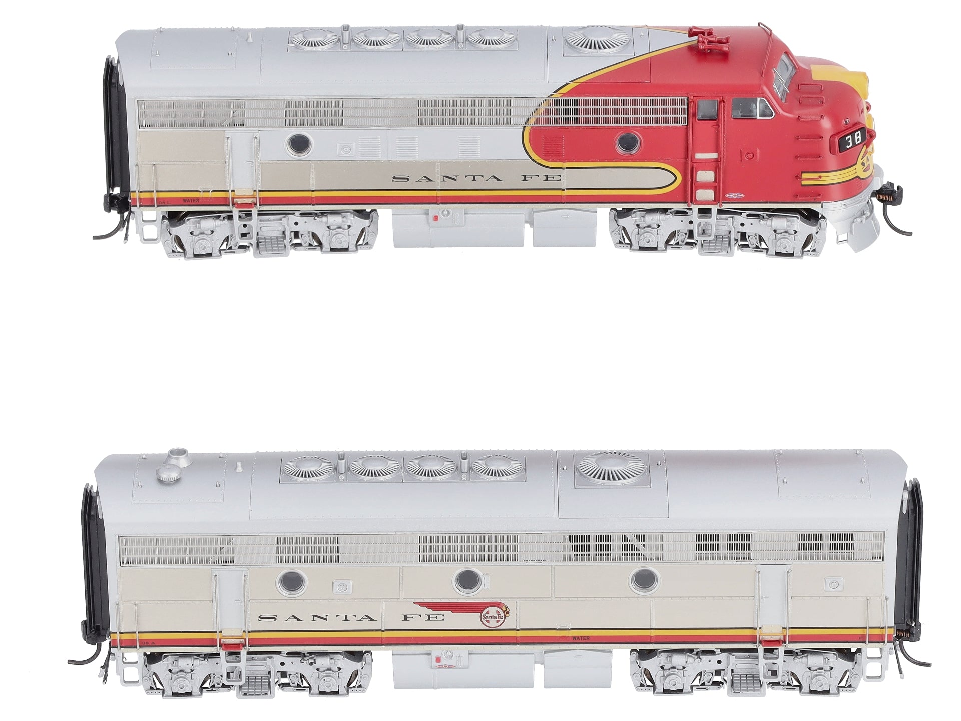 Broadway Limited 4842 HO Santa Fe F7 A/B Diesel Locomotive Sound/DCC #38L/38A