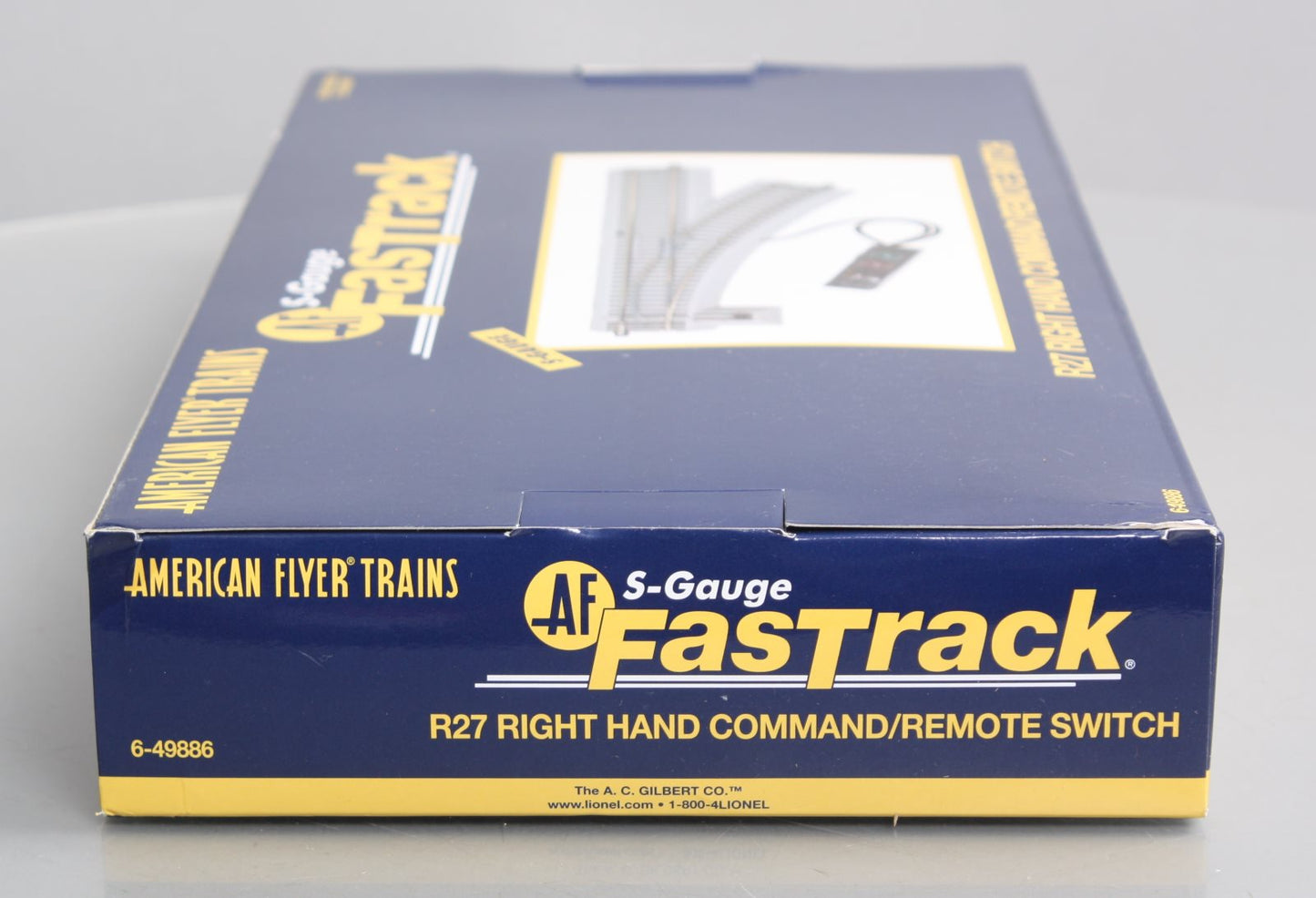 American Flyer 6-49886 S Right Hand R-27 FasTrack Command Control Switch Turnout