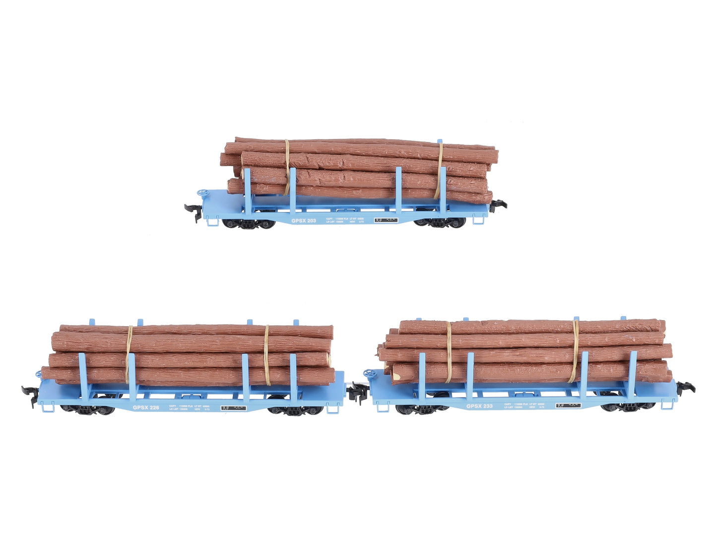 Walthers 932-34004 HO Georgia Pacific 45' Logging Flat Cars (Set of 3)