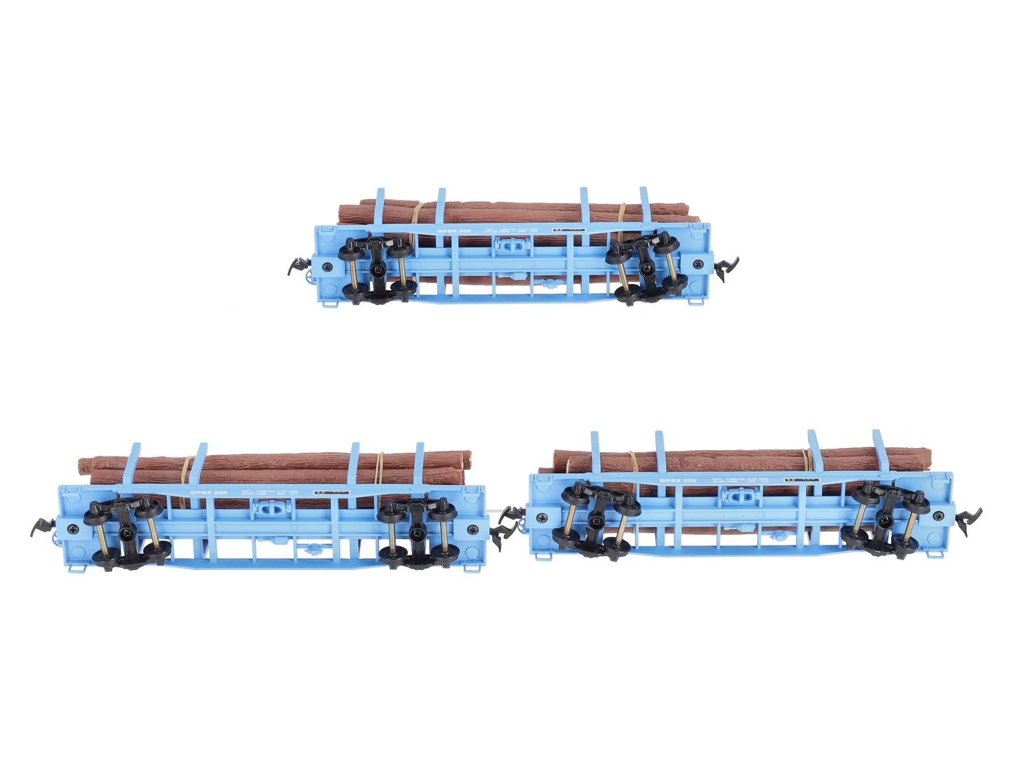 Walthers 932-34004 HO Georgia Pacific 45' Logging Flat Cars (Set of 3)