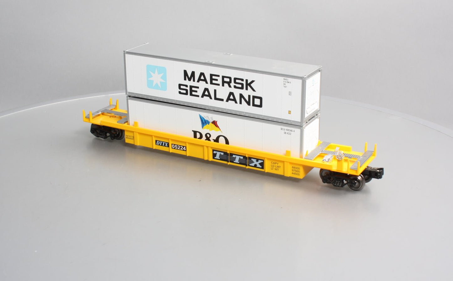 Menards O TTX Flat car w/ Containers #05224 - Custom EX