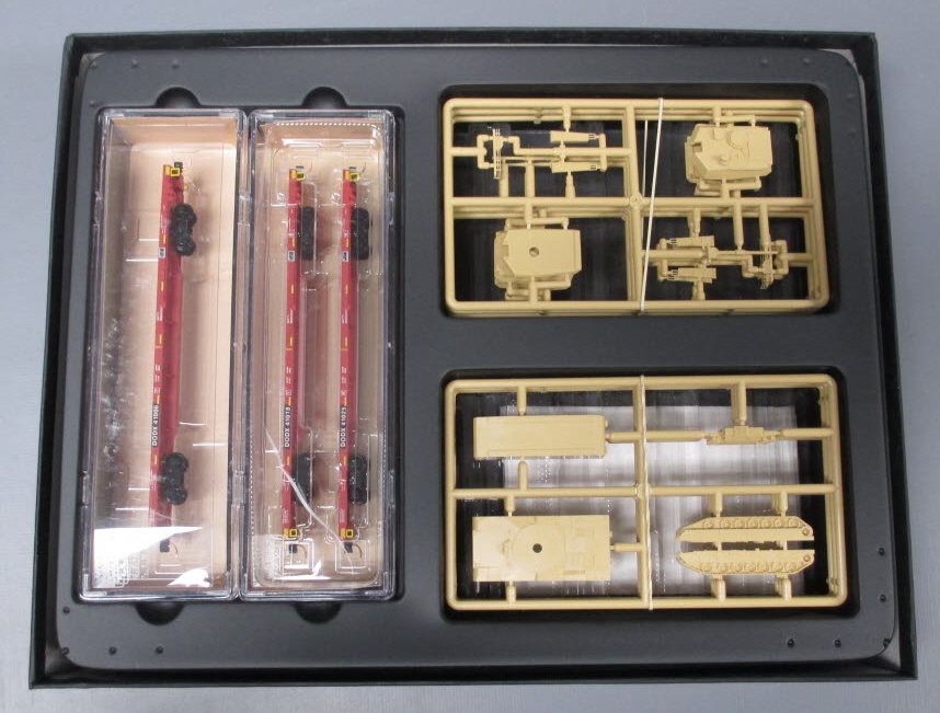 Micro-Trains 99301620 N DODX 68' Flatcar w/M1 Abrams Tank (Set of 3)