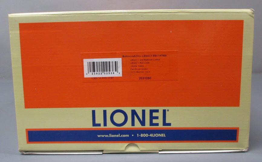 Lionel 2031090 O Baltimore & Ohio EM-1 Steam Locomotive #7690