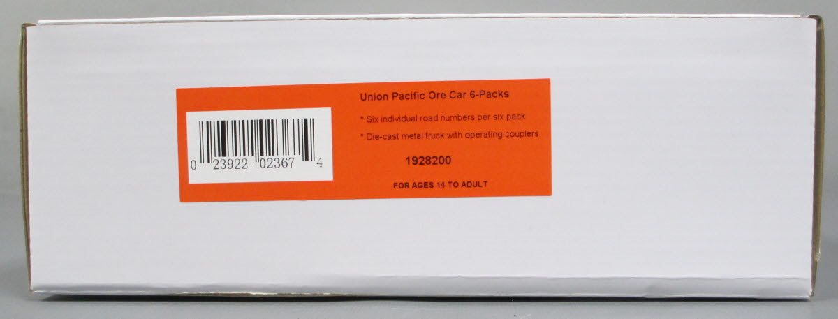Lionel 1928200 O Union Pacific Ore Car (Pack of 6)