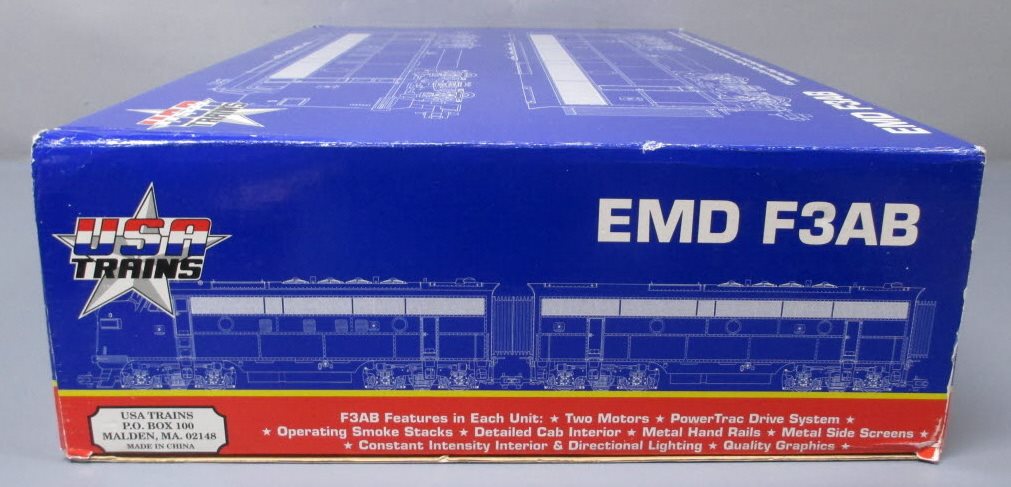 USA Trains 22267 G Western Pacific F3 AB Unit Powered Diesel Locomotives