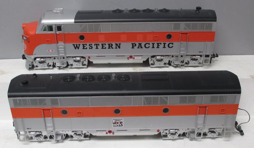 USA Trains 22267 G Western Pacific F3 AB Unit Powered Diesel Locomotives