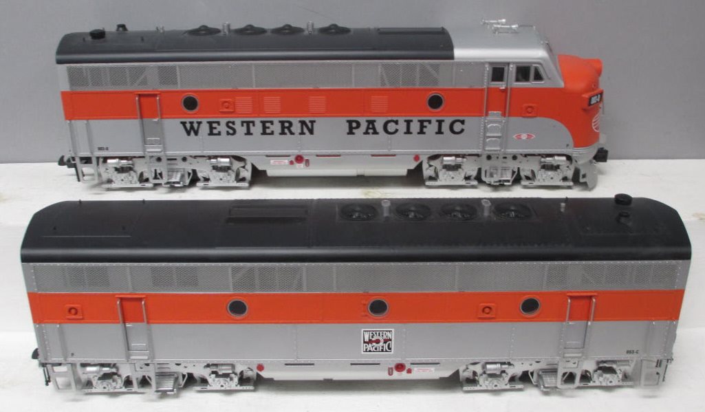 USA Trains 22267 G Western Pacific F3 AB Unit Powered Diesel Locomotives