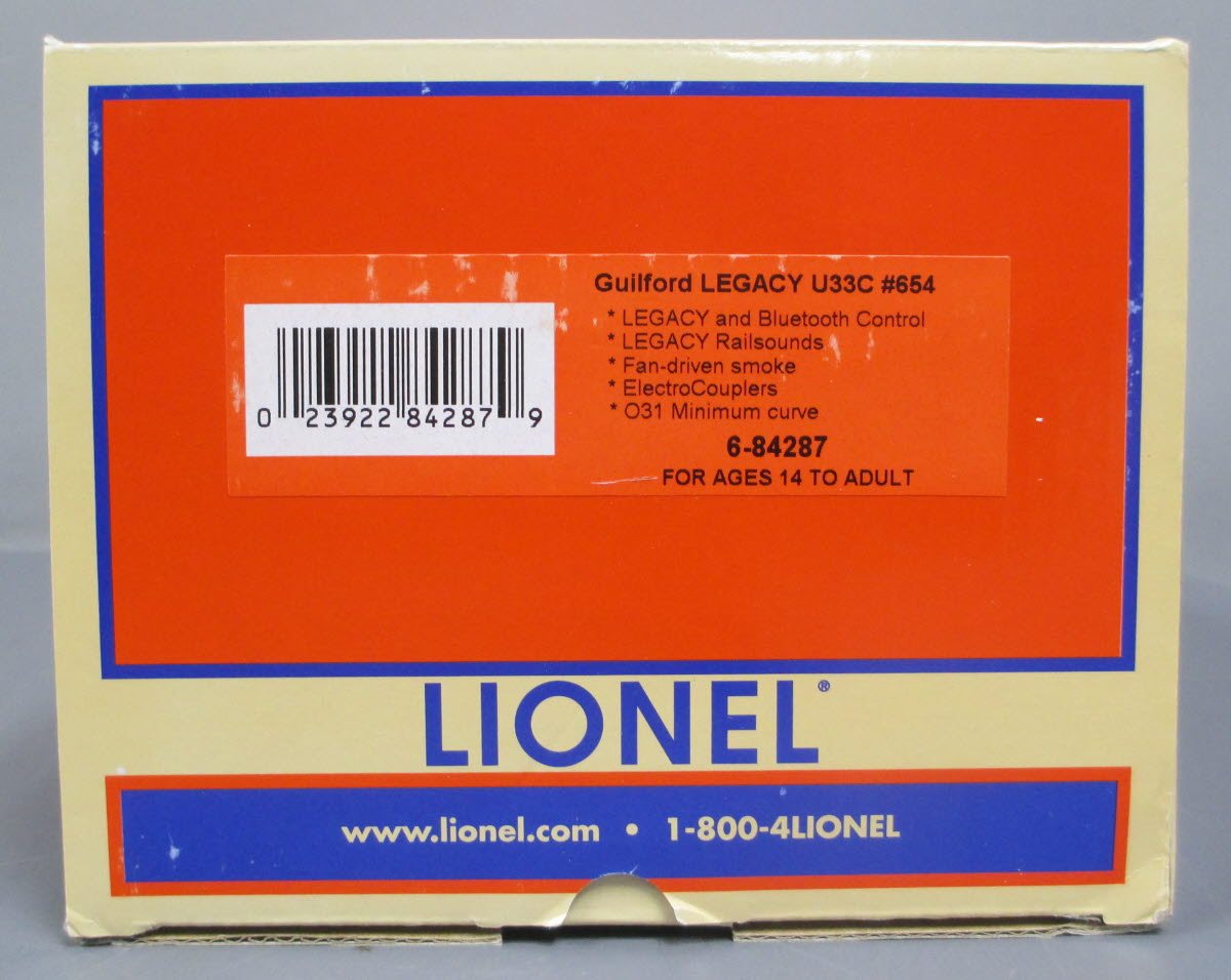 Lionel 6-84287 Delaware & Hudson Legacy U33C Diesel Locomotive w/Bluetooth #654
