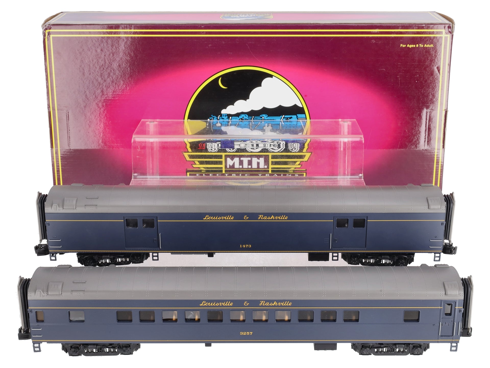 MTH 20-69111 O L&N 70' Streamlined Baggage/Coach Passenger Set (Set of 2)