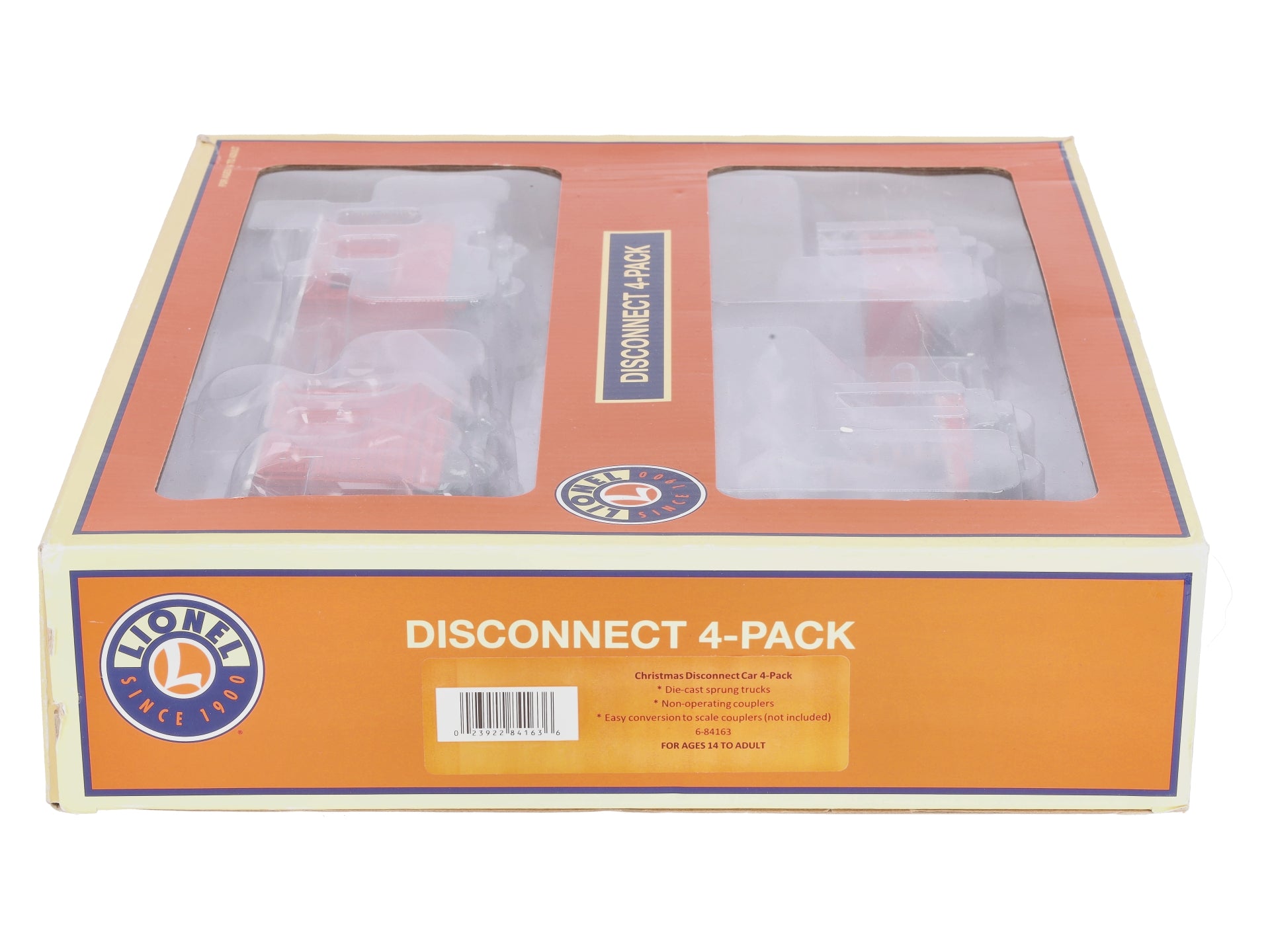 Lionel 6-84163 O Christmas Disconnect Car (4 Pack)