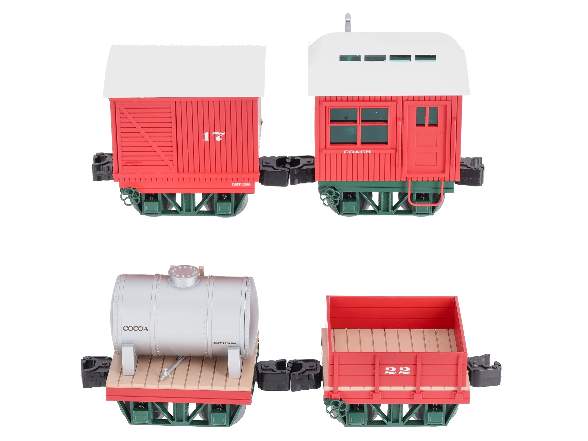 Lionel 6-84163 O Christmas Disconnect Car (4 Pack)