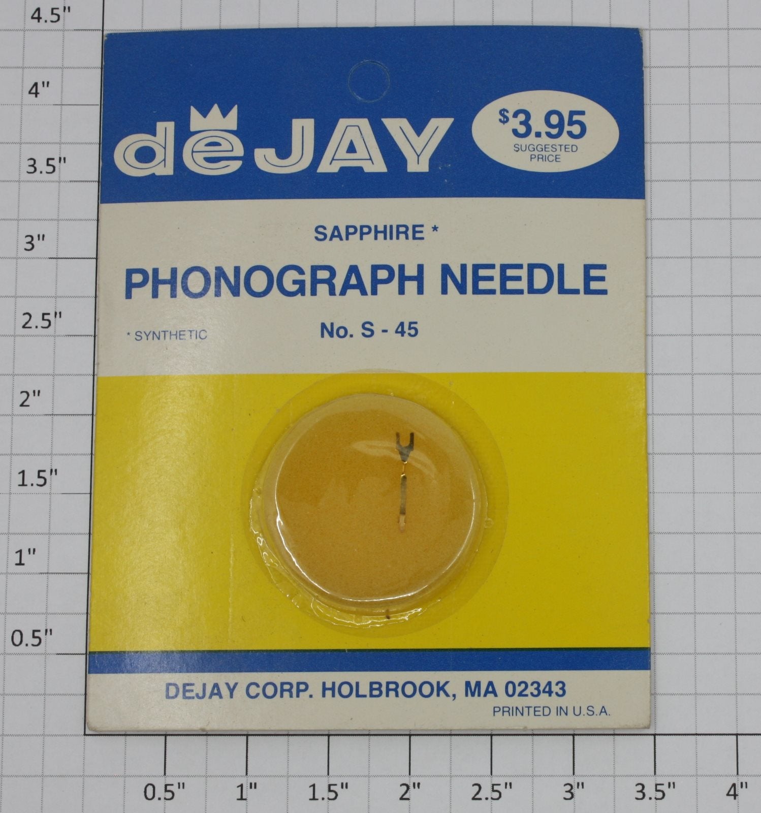 deJAY S-45 Sapphire Phonograph Needle