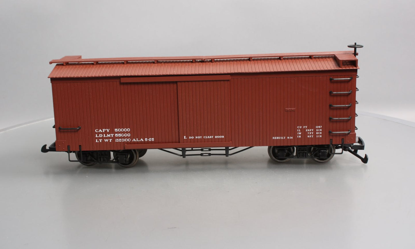 Bachmann 93302 G Data Only Mineral Red Box Car