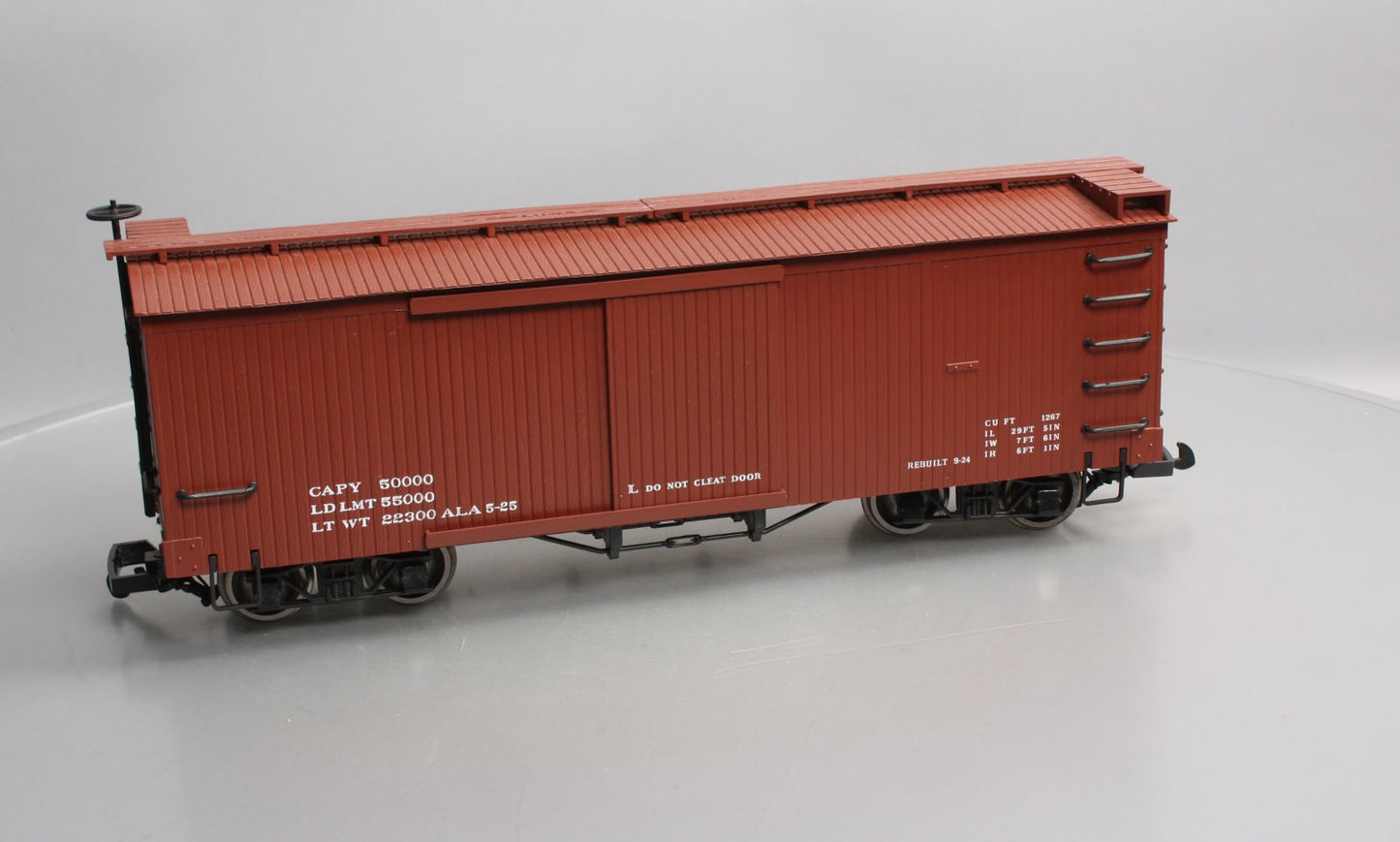 Bachmann 93302 G Data Only Mineral Red Box Car