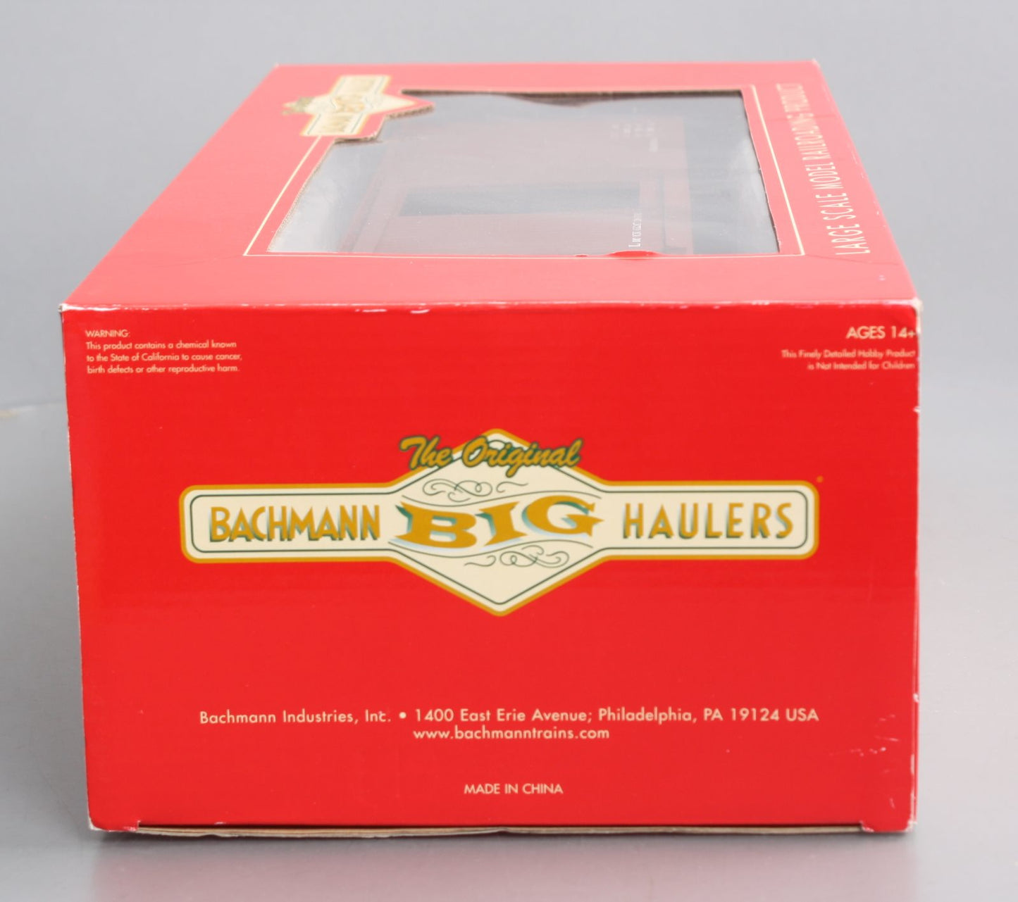 Bachmann 93302 G Data Only Mineral Red Box Car
