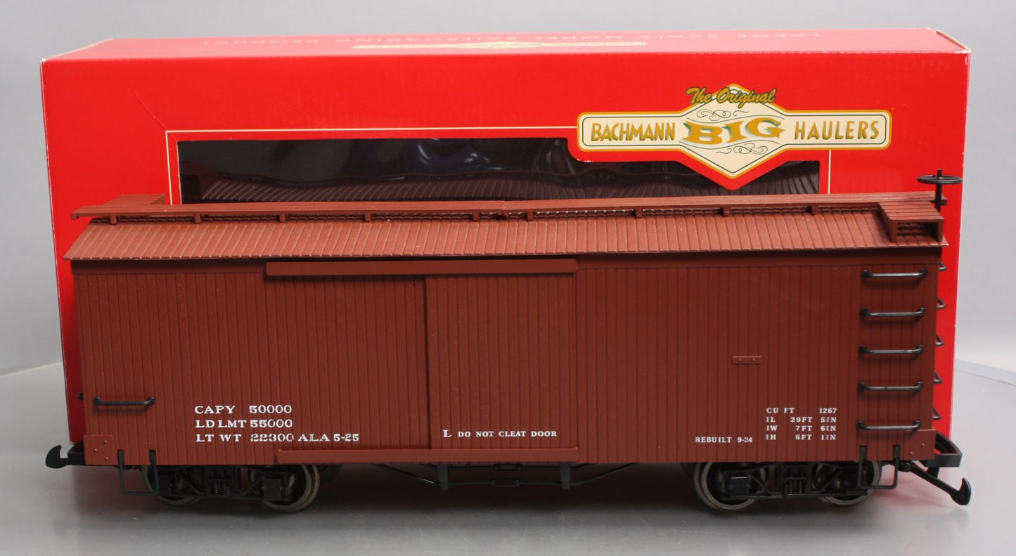 Bachmann 93302 G Data Only Mineral Red Box Car