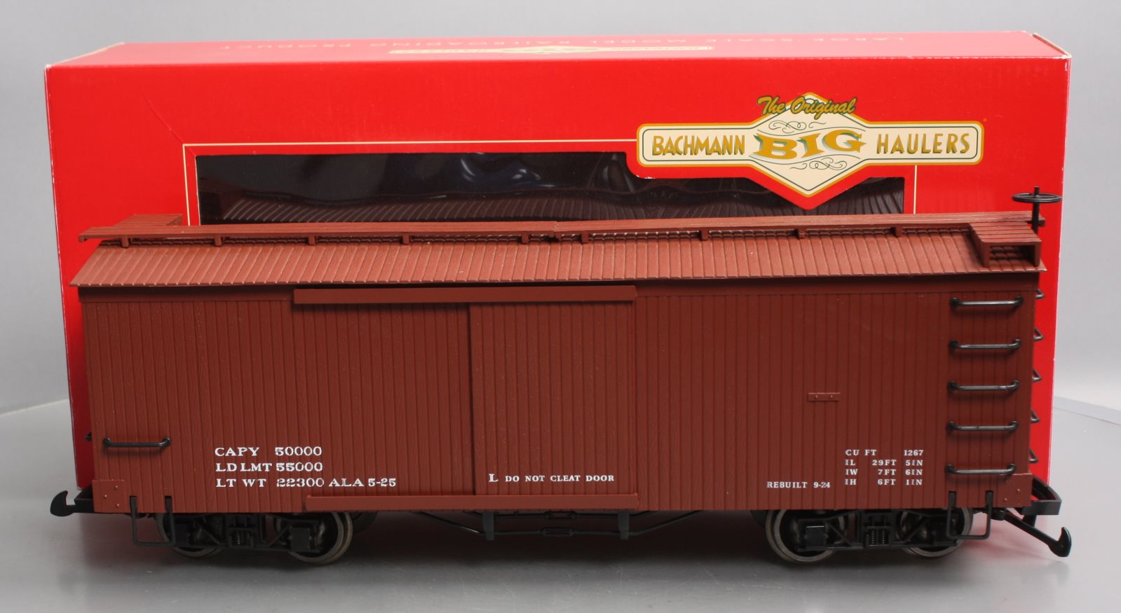Bachmann 93302 G Data Only Mineral Red Box Car