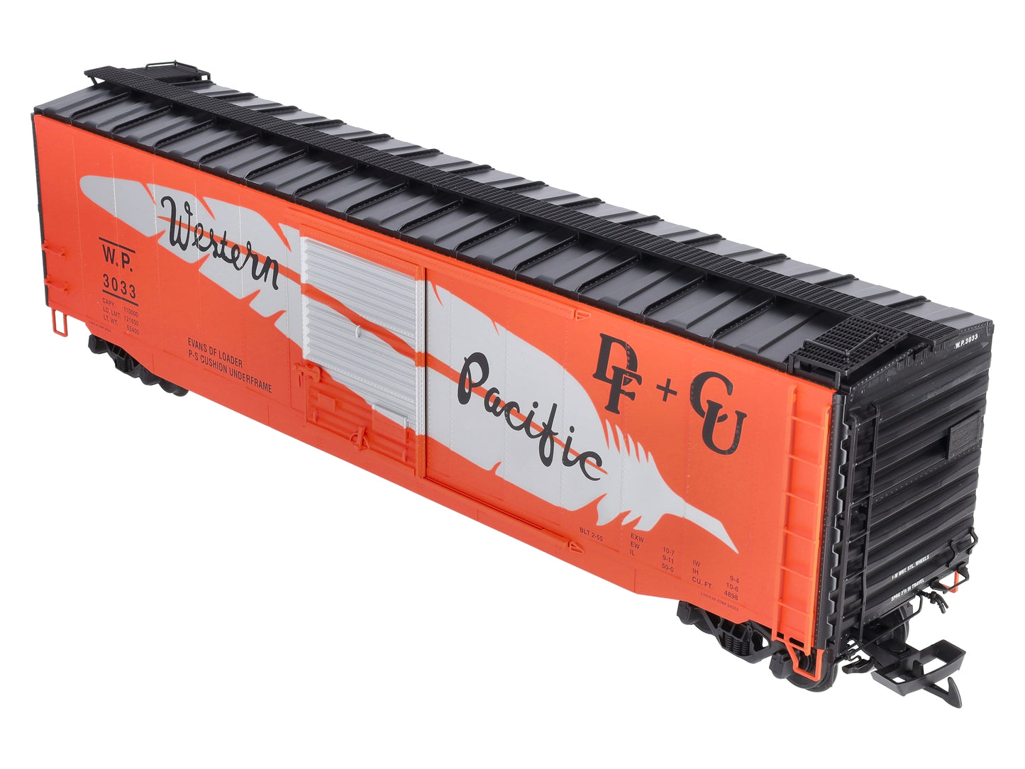 USA Trains 19321A G Western Pacific 50' Steel Boxcar
