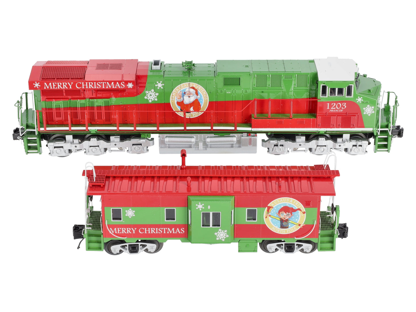 MTH 30-20523-1 Christmas ES44AC O Gauge Diesel Freight Train Set w/PS 3.0