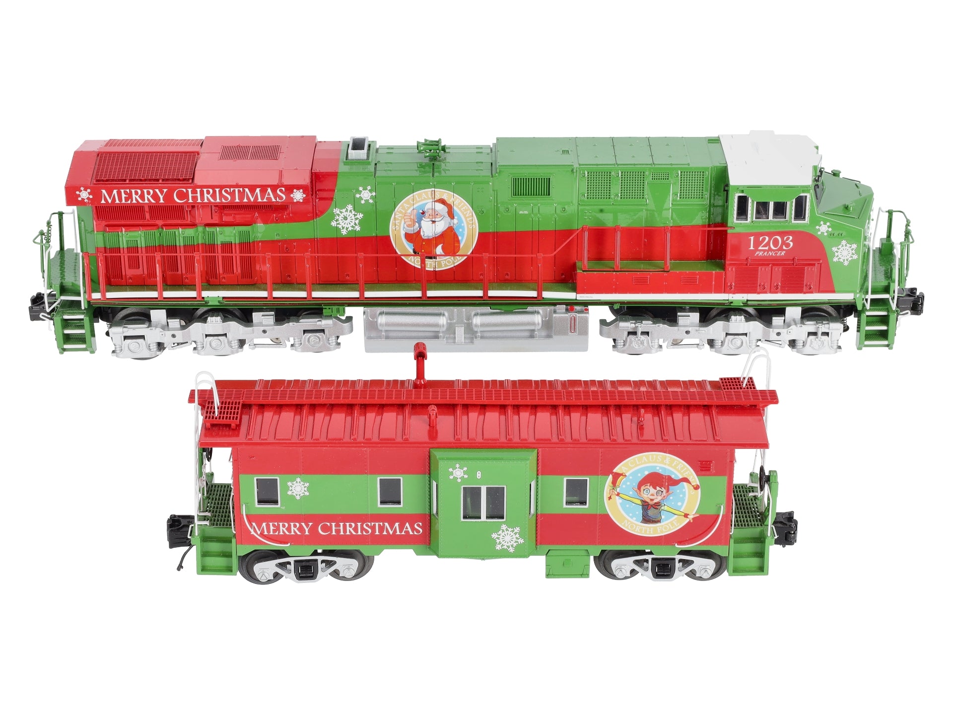 MTH 30-20523-1 Christmas ES44AC O Gauge Diesel Freight Train Set w/PS 3.0
