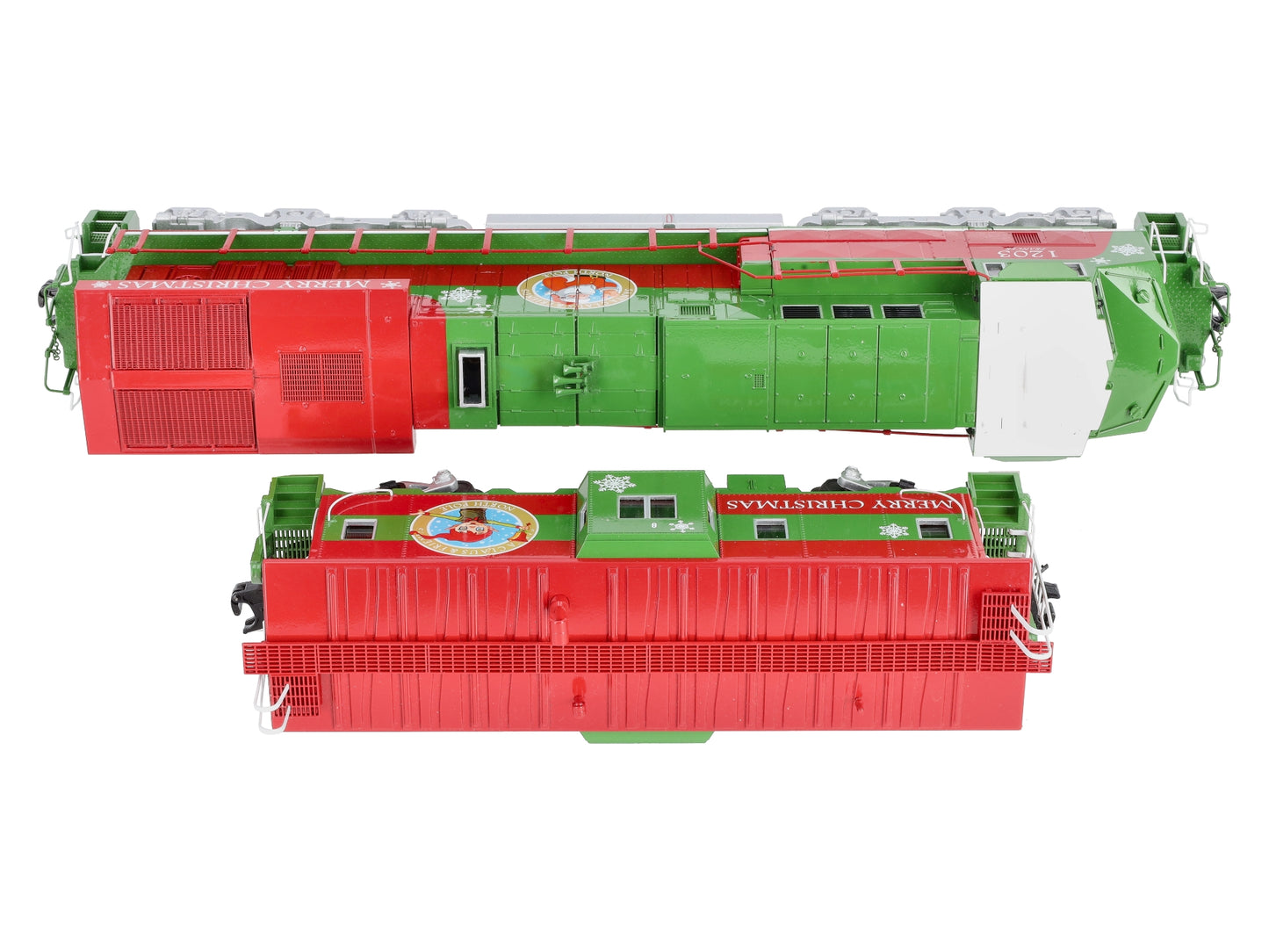 MTH 30-20523-1 Christmas ES44AC O Gauge Diesel Freight Train Set w/PS 3.0